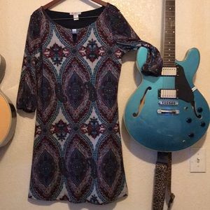 Psychedelic Light Weight Paisley Sweater Dress
